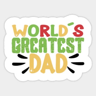 worlds greatest dad Sticker